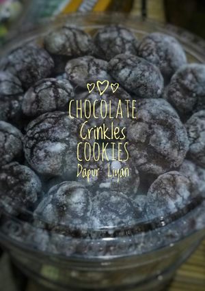 Foto resep Chocolate Crinkles Cookies