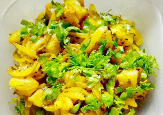 Recipe of Delicious Aloo Matar ki Sabzi !!
