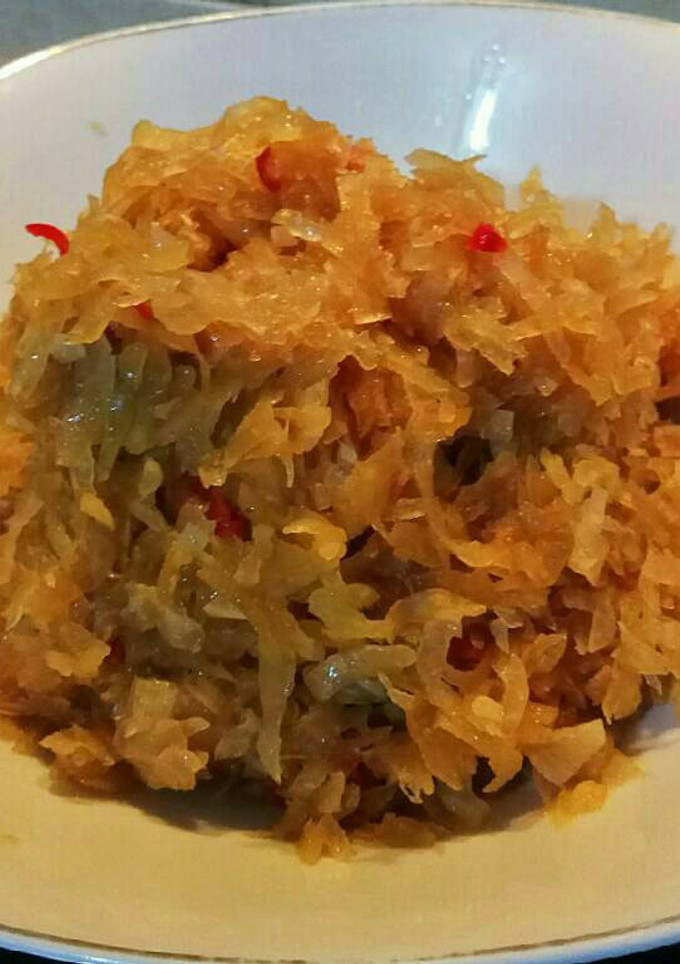 Foto resep Tumis pepaya muda pedaz maniz