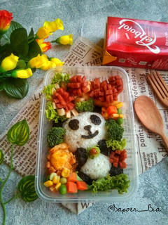 Foto resep Bento Karakter Panda