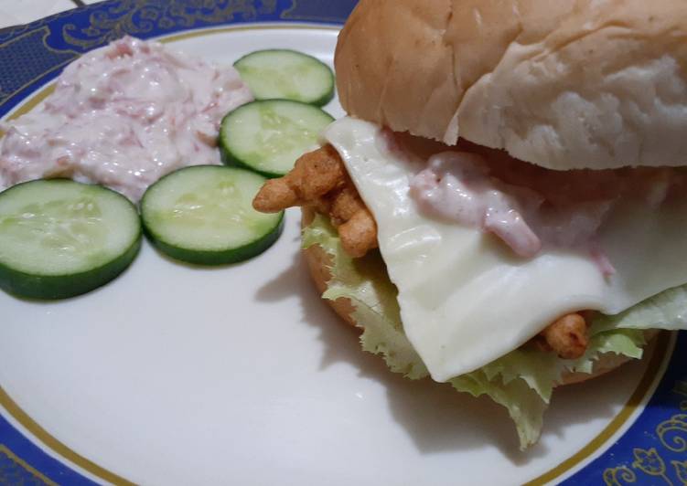 Easiest Way to Prepare Super Quick Homemade Crispy Zinger Burger