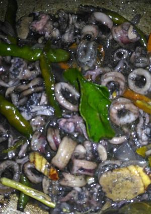 Foto resep Cumi hitam cabe ijo