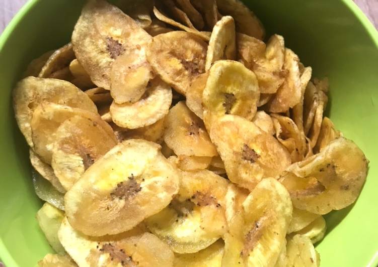 Keripik pisang garing
