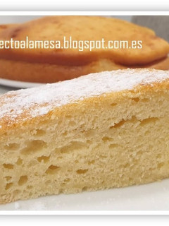 Una foto de Bizcocho de queso quark