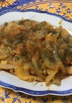 Une photo de Fenouils confits à la tomate et aneth