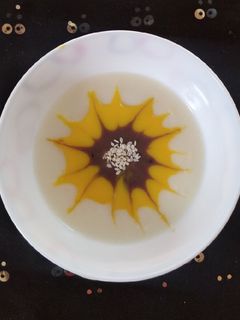 عکسی از دستور فرنی آرد گندم 3 رنگ