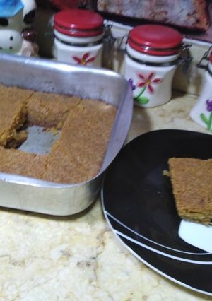 صورة لوصفة بسبوسة بالكراميل سهلة وبسيطة 😋