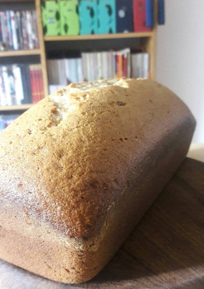 Una foto de Budín de banana super facilísimo!!! (En licuadora)