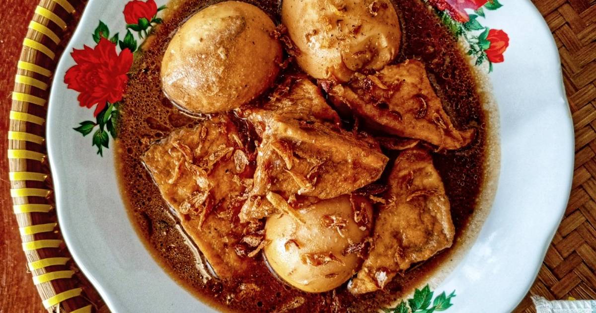 Resep Semur Telur Tahu Manis Rasanya Maknyus