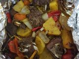 لحم مشوي بالقصدير