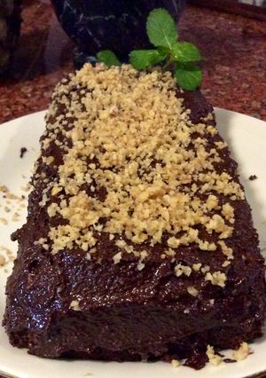Una foto de TORTA DE CHOCOLATE Y ALMENDRAS, SIN HARINA y MUY FÁCIL