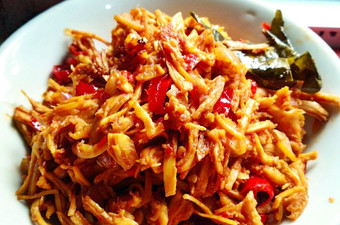 Resep Ayam Suwir Pedes Manis, untuk isian talam gurih dan Lontong Anti Gagal