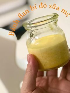 Hình của món Bánh flan bí đỏ/ khoai lang.