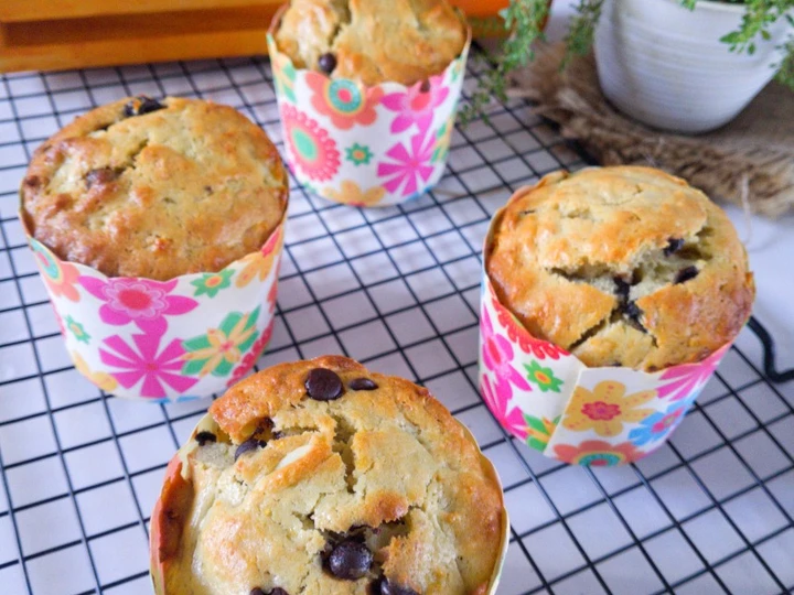 Cara Simple Menyiapkan Resep  Banana muffin simple &amp;amp; yummy yang Bikin Ngiler, Enak