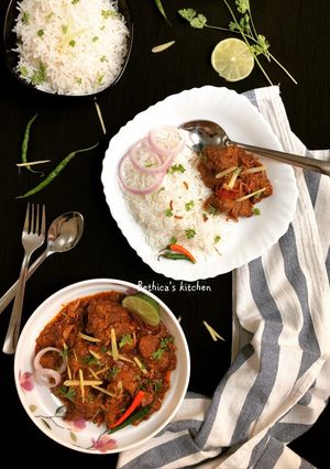 A picture of Balti Gosht.