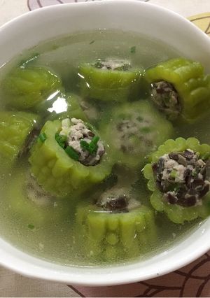 Hình của món Canh khổ qua nhồi thịt.