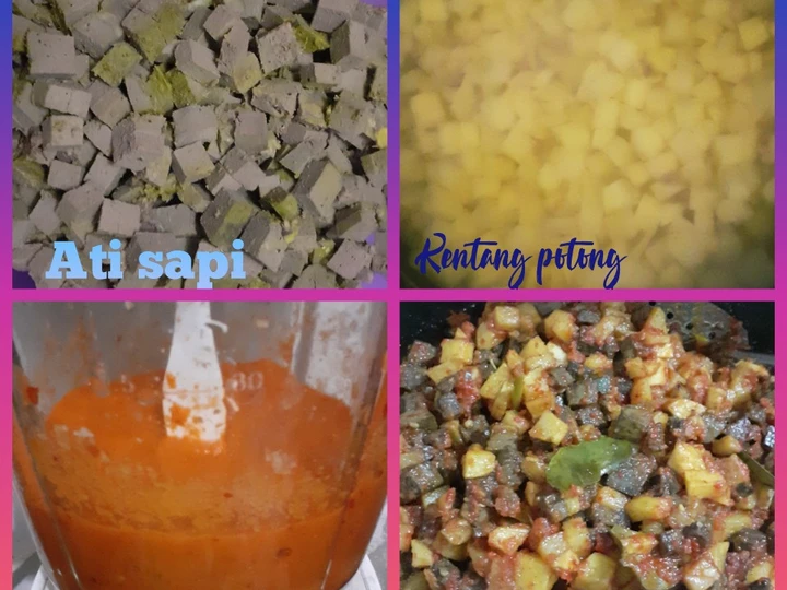Langkah Gampang Menyiapkan Resep Balado kentang mix ati sapi endullita 🤤🤤🤤 Anti Ribet, Enak