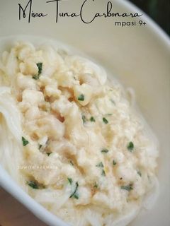Foto resep MPASI Tuna 9+ | Misoa Tuna Carbonara
