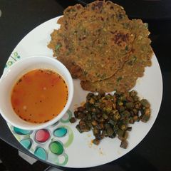 A picture of Bajari methi Thepla(Dhebara).