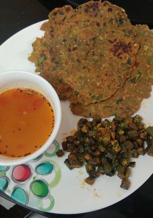 A picture of Bajari methi Thepla(Dhebara).