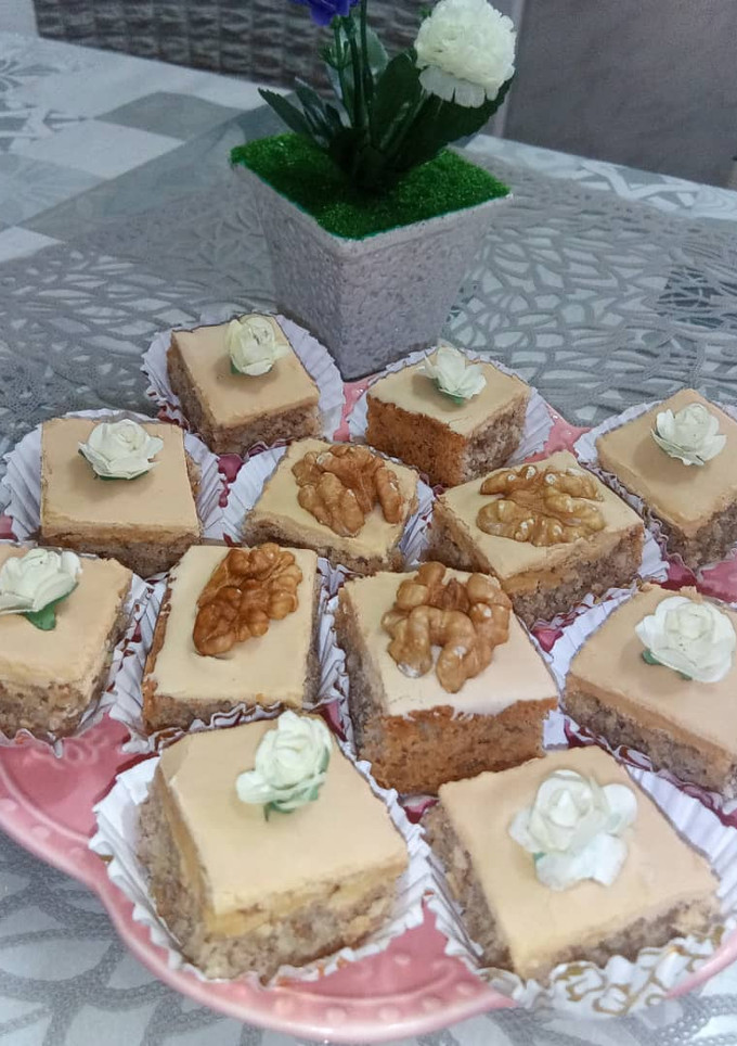 صورة لوصفة مربعات اللوز 💚👌