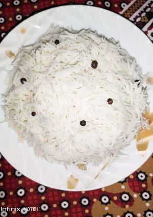 A picture of Basic boiled white rice.