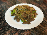 Wok de hígado con verduras
