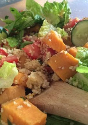 A picture of Couscous salad.