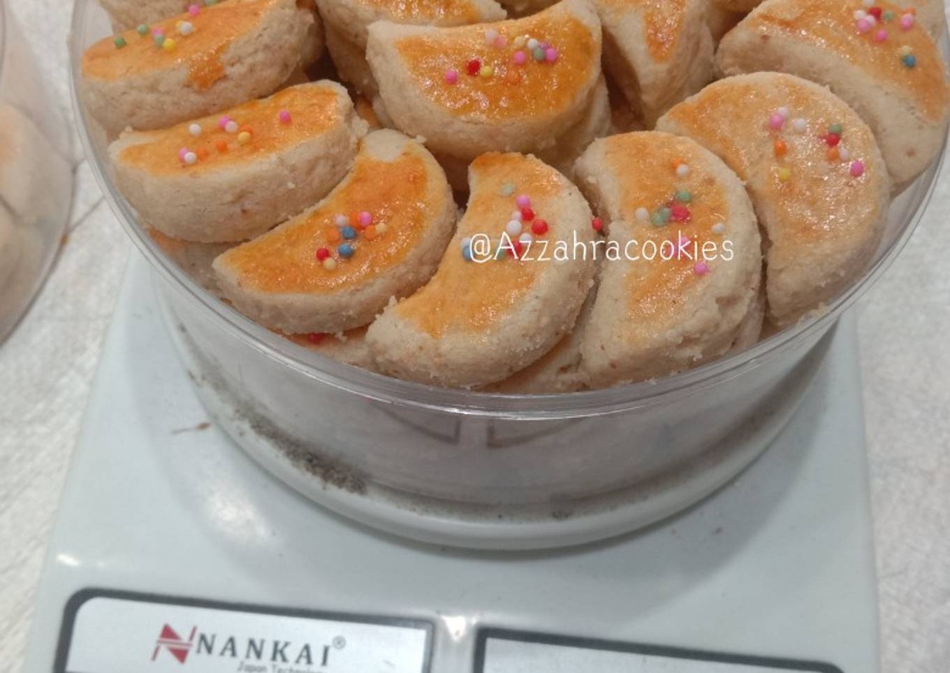Kue kacang springkle,lembut dan renyah