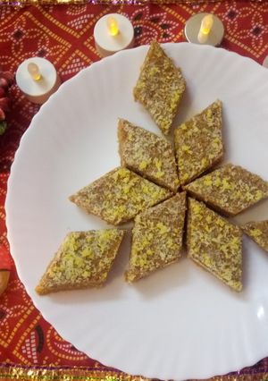 A picture of Chana Barfi.
