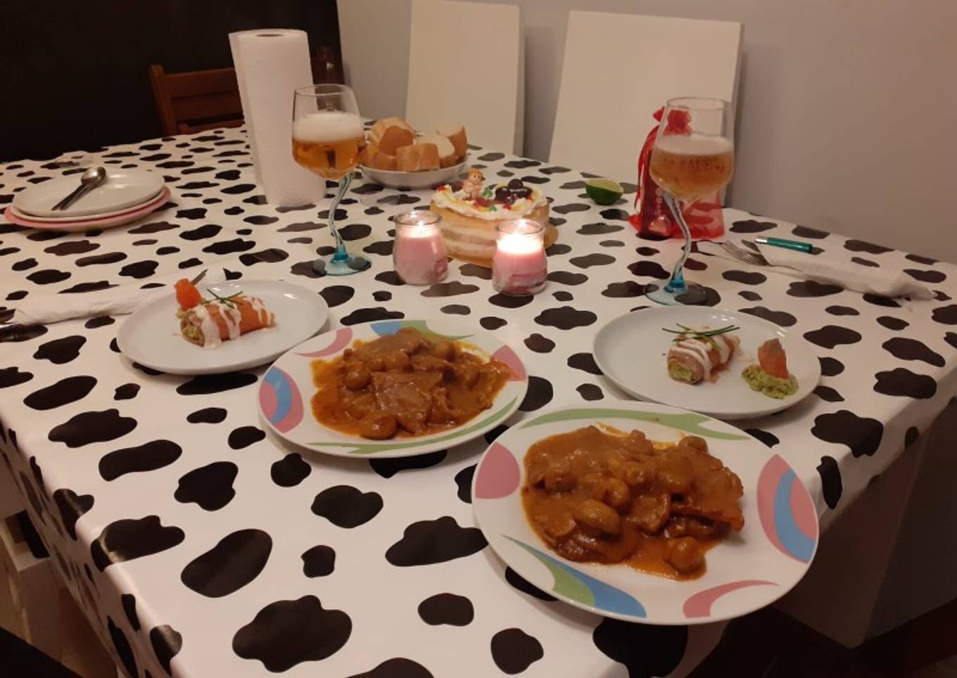 Canelón de salmón estilo Mony Ñam y fricandó sencilla