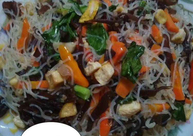 Resep Tumis Bihun Warna Warni, Enak