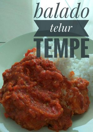 Foto resep Balado telur tempe