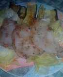 Lomo con calabacín a la plancha