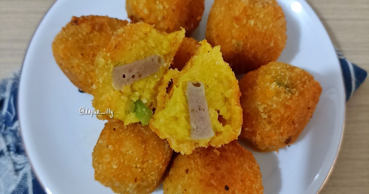Kroket Labu Kuning isi bakso