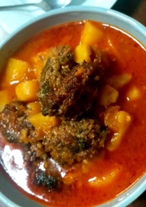 صورة لوصفة داوود باشا مع رز وشعيريه