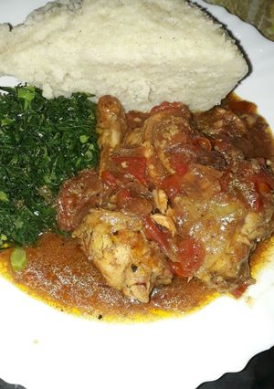 A picture of Stewed chicken.