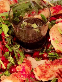 صورة لوصفة سلطة الجرجير مع جبنة حلوم 🥗🥗