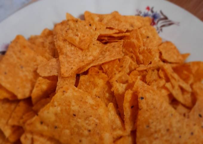 Simple Way to Prepare Perfect Nachos with cheesy dip