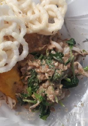 Foto resep Pecel sayur (bayam+touge)