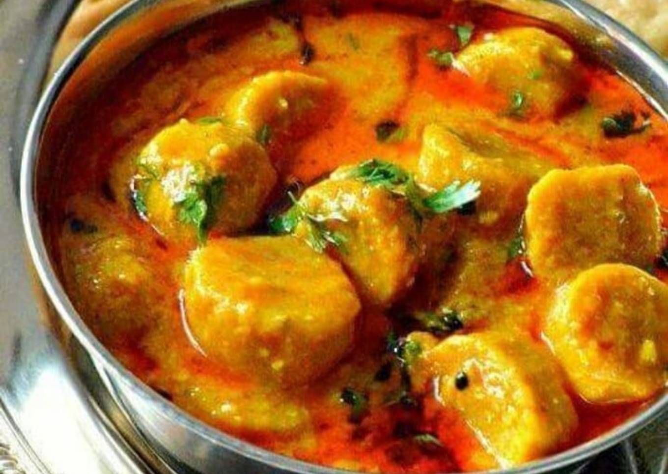 Rajasthani gatte ki sbji