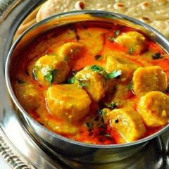 A picture of Rajasthani gatte ki sbji.