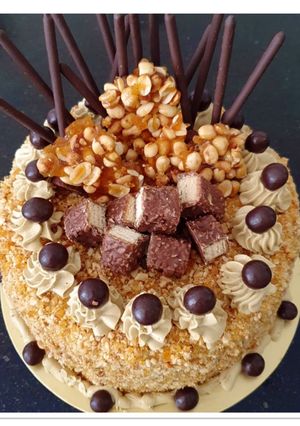 Foto resep Mocca Nougat cake (birthday cake)