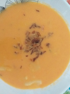 Una foto de Sopa de zanahoria