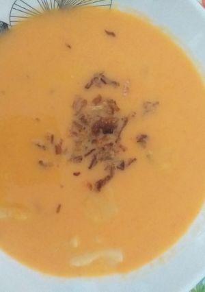 Una foto de Sopa de zanahoria