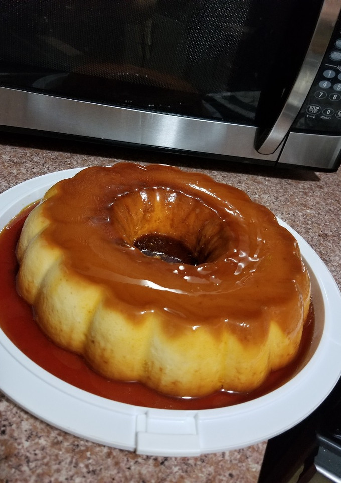 Una foto de Flan cubano