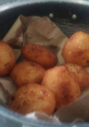 Una foto de Torrejitas de yuca