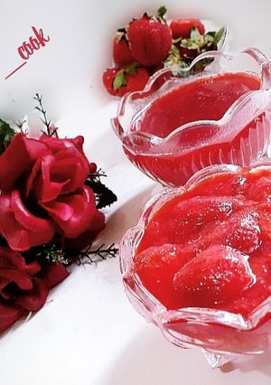 عکسی از دستور مربای توت فرنگی 😋😍 Strawberry marmalade