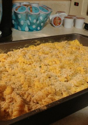 A picture of Vegan Mac and Cheese.