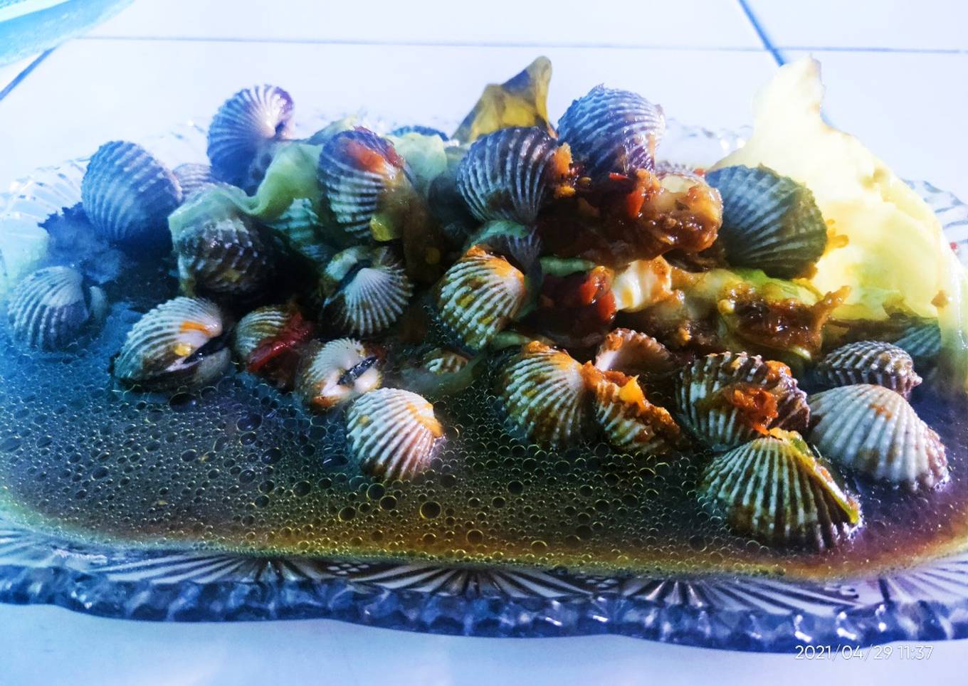 Rica rica kerang saos tiram bikin nagih banget